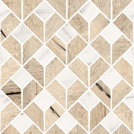 SANT'AGOSTINO CERAMICHE TIMEWOOD FLIP HONEY 29X29 MOSAIC
