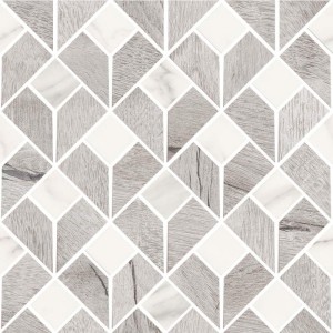 SANT'AGOSTINO CERAMICHE TIMEWOOD FLIP GREY 29X29 MOSAIC