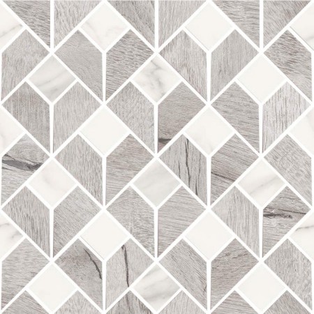 SANT'AGOSTINO CERAMICHE TIMEWOOD FLIP GREY 29X29 MOSAIC