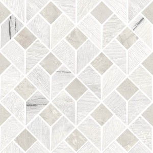 SANT'AGOSTINO CERAMICHE TIMEWOOD FLIP WHITE 29X29 MOSAIC