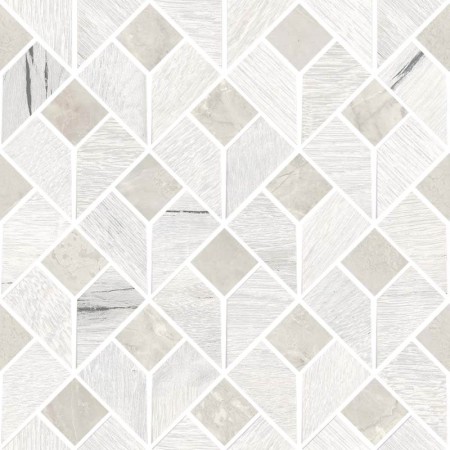 SANT'AGOSTINO CERAMICHE TIMEWOOD FLIP WHITE 29X29 MOSAIC