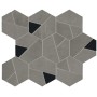 ATLAS CONCORDE BOOST SMOKE MOSAICO HEX BLACK 25X28.5