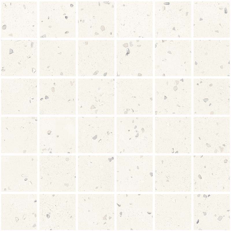 SANT'AGOSTINO CERAMICHE DECONCRETE MOSAICO DE-MICRO WHITE 30X30 RETTIFICATO