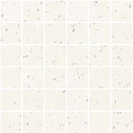 SANT'AGOSTINO CERAMICHE DECONCRETE MOSAICO DE-MICRO WHITE 30X30 RETTIFICATO