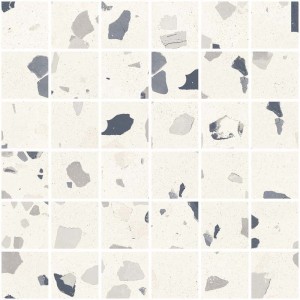 SANT'AGOSTINO CERAMICHE DECONCRETE MOSAICO DE-MEDIUM WHITE 30X30 Rectified