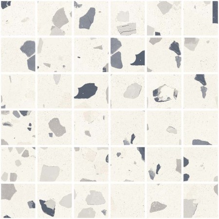 SANT'AGOSTINO CERAMICHE DECONCRETE MOSAICO DE-MEDIUM WHITE 30X30 RETTIFICATO