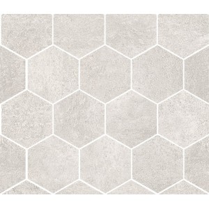 SANT'AGOSTINO CERAMICHE OXIDART HEXAGON SILVER NATURAL 26X30 Rectified