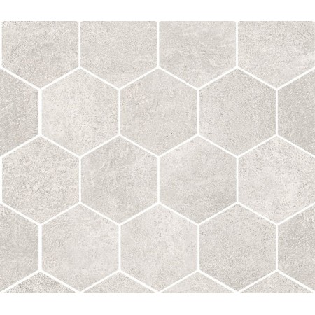 SANT'AGOSTINO CERAMICHE OXIDART HEXAGON SILVER NATURAL 26X30 RETTIFICATO