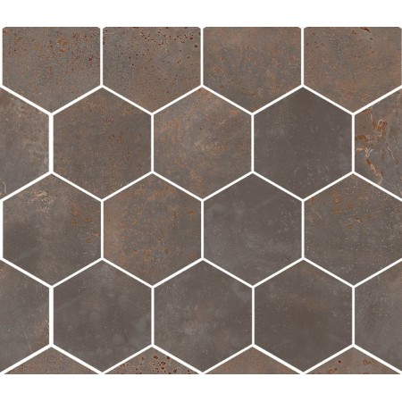 SANT'AGOSTINO CERAMICHE OXIDART HEXAGON IRON NATURAL 26X30 RECTIFIED
