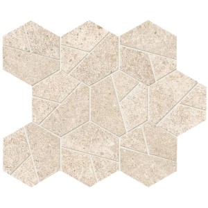 ATLAS CONCORDE BOOST STONE IVORY MOSAICO HEX 25X28.5