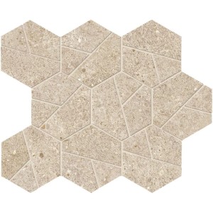 ATLAS CONCORDE BOOST STONE CREAM MOSAICO HEX 25X28.5