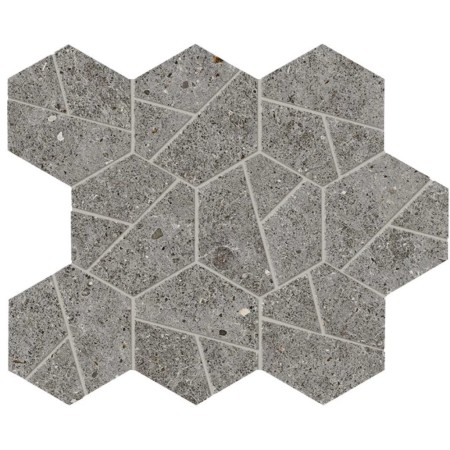 ATLAS CONCORDE BOOST STONE SMOKE MOSAICO HEX 25X28.5