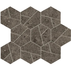 ATLAS CONCORDE BOOST STONE TOBACCO MOSAICO HEX 25X28.5