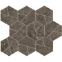 ATLAS CONCORDE BOOST STONE TOBACCO MOSAICO HEX 25X28.5