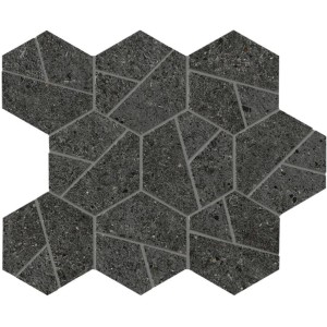 ATLAS CONCORDE BOOST STONE TARMAC MOSAICO HEX 25X28.5
