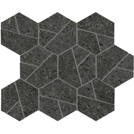 ATLAS CONCORDE BOOST STONE TARMAC MOSAICO HEX 25X28.5