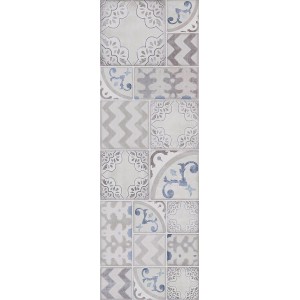 MARAZZI POTTERY DECORO SILVER 25X76