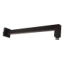 PAFFONI SQUARE SHOWER ARM L. 40 CM MATTE BLACK