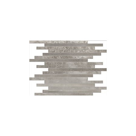 TUSCANIA CERAMICA LE LEGHE MOSAICO ASIMMETRICO PLATINO 30X30