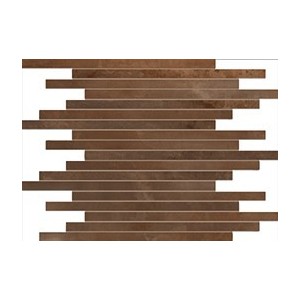 TUSCANIA CERAMICA LE LEGHE MOSAICO ASIMMETRICO BRONZO 30X30