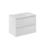 COSMIC B-BEST COMPOSIZIONE FINITURA BIANCO LUCIDO L. 80 CM P. 45,5 CM H. 58,5 CM - COMPLETO DI SPECCHIO E FARETTO