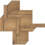 TUSCANIA CERAMICA FJORD MOSAICO NORGE BRUN 36X32.5