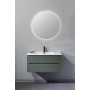 FISSORE.com GREEN MATT MOBILE COMPOSITION L. 90 CM D. 46 CM H. 45 CM WITH MIRROR AND SPOTLIGHT