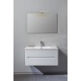 FISSORE.com WHITE MATT MOBILE COMPOSITION L. 90 CM D. 46 CM H. 45 CM WITH MIRROR AND SPOTLIGHT