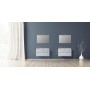 FISSORE.com COMPOSIZIONE MOBILE BIANCO MATT L. 90 CM P. 46 CM H. 45 CM CON SPECCHIO E FARETTO