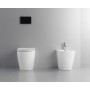 FISSORE.com FLY SET VASO + BIDET FILO MURO SENZA BRIDA COMPRESO SEDILE SOFT CLOSE