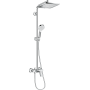 HANSGROHE CROMETTA E SHOWERPIPE 240 1JET WITH SINGLE-LEVER MIXER CHROME