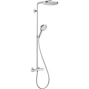 HANSGROHE RAINDANCE SELECT S SHOWERPIPE 240 1JET POWDERRAIN WITH THERMOSTATIC CHROME