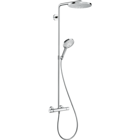 HANSGROHE RAINDANCE SELECT S SHOWERPIPE 240 1JET POWDERRAIN WITH THERMOSTATIC CHROME