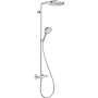 HANSGROHE RAINDANCE SELECT S SHOWERPIPE 240 1JET POWDERRAIN WITH THERMOSTATIC CHROME