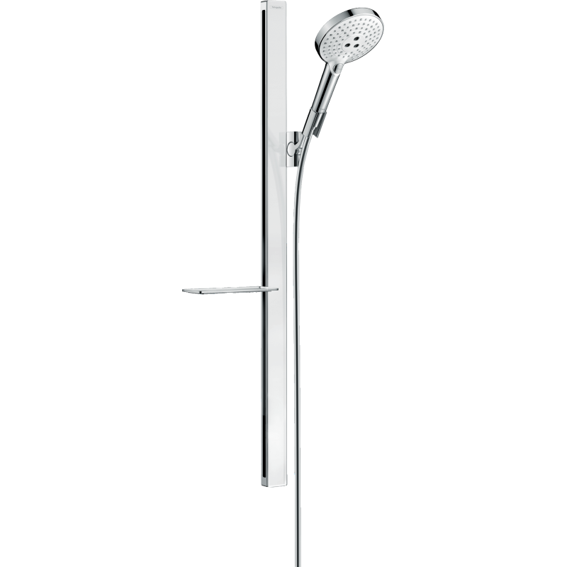 HANSGROHE RAINDANCE SELECT S SET DOCCIA 120 3JET CON ASTA DOCCIA 90 CM E PORTASAPONE BIANCO/CROMO