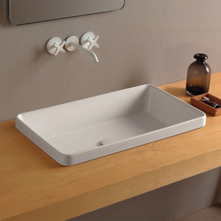 SAN MARCIANO CERAMICHE BUILT-IN SINK DANDY 65 GLOSSY WHITE