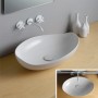 SAN MARCIANO CERAMICHE POISON 60 COUNTERTOP SINK BIANCO LUCIDO
