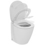 IDEAL STANDARD CONNECT SPACE VASO FILO MURO CON SEDILE RALLENTATO BIANCO
