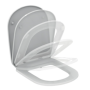 IDEAL STANDARD ILIFE A SLOW-CLOSING SEAT SLIM ONLY FOR WALL-DETACHED WHITE TOILET BOWL