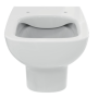 IDEAL STANDARD ILIFE A WALL-HUNG TOILET RIMLESS FIXING WITH ADJUSTABLE CENTER DISTANCE 180-230 WHITE