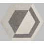 RAGNO CERAMICHE REWIND DECORO GEOMETRICO VANILLA 21x18.2