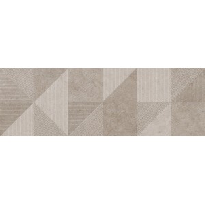 RAGNO CERAMICHE RICHMOND DECORO GEO TAUPE TOUCH 33X100 Rectified