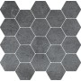 RAGNO CERAMICHE CLAYTON DARK GREY MOSAICO 30.3X30.3 Rectified