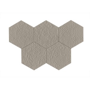 RAGNO CERAMICHE STRATFORD GREY STRUTTURA CROCHET 3D ESAGONA 21X18,2