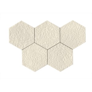 RAGNO CERAMICHE STRATFORD WHITE STRUTTURA CROCHET 3D ESAGONA 21X18.2