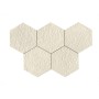 RAGNO CERAMICHE STRATFORD WHITE STRUTTURA CROCHET 3D ESAGONA 21X18.2