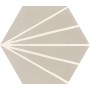 RAGNO CERAMICHE STRATFORD BEIGE DECORO TRATTO ESAGONA 21X18,2