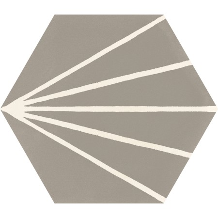 RAGNO CERAMICHE STRATFORD GREY DECORO TRATTO ESAGONA 21X18.2