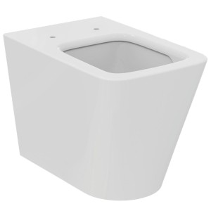 IDEAL STANDARD BLEND CUBE VASO FILO PARETE AQUABLADE C/FISSAGGI NASCOSTI S/SEDILE BIANCO OPACO