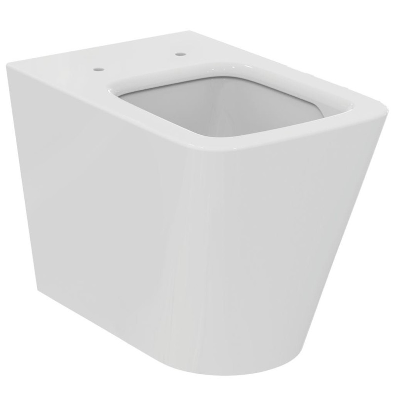 IDEAL STANDARD BLEND CUBE VASO FILO PARETE AQUABLADE C/FISSAGGI NASCOSTI S/SEDILE BIANCO OPACO